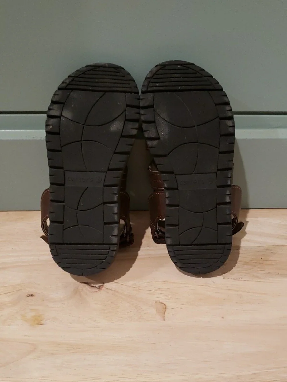 Carter's Brown Boys Closed-Toe Fisherman Sandals 12c